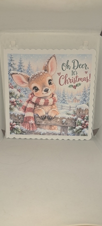 Watercolor Christmas Deer Reindeer Card Illustration Featured Gallery Photo