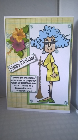 Stella Women Are Like Angels Quick Card by Andrea McGill