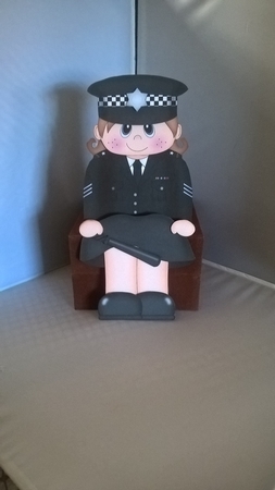 3D on the Shelf Card Kit - Police Sergeant Sally by Andrea McGill