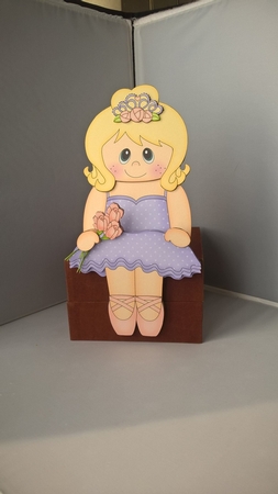 3D on the Shelf Card Kit - Little Ballerina Rosie by Andrea McGill