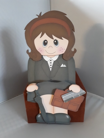 3D on the Shelf Card Kit - Buisnesswoman Berta by Andrea McGill