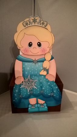 3D on the Shelf Card Kit - Little Ice Princess Krystal by Andrea McGill