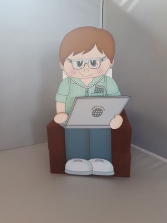 3D on the Shelf Card Kit - Gadgets N Gizmos Boy Geff by Andrea McGill