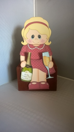 3D on the Shelf Card Kit - Champagne Celebrations Edwina by Andrea McGill