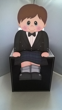 3D on the Shelf Card Kit - Little Scotsman Adrian in Kilt by Andrea McGill