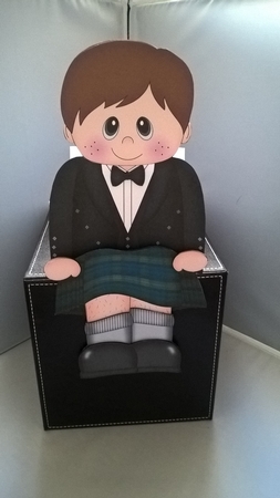 3D on the Shelf Card Kit - Little Scotsman Lachlan in Kilt by Andrea McGill