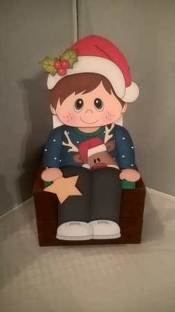 3D on the Shelf Card Kit - Little Christmas Jumper Boy by Andrea McGill