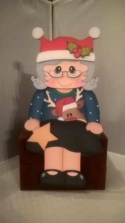 3D on the Shelf Card Kit - Christmas Jumper Old Lady by Andrea McGill