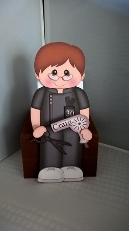 3D on the Shelf Card Kit - Little Hairdresser Drew by Andrea McGill