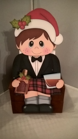 3D on the Shelf Card Kit - a Little Christmas Tipple by Andrea McGill