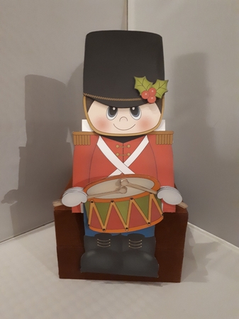 3D on the Shelf Card Kit - Little Christmas Drummer Boy by Andrea McGill