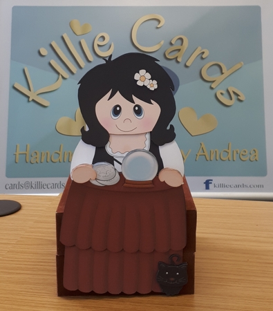 3D on the Shelf Card Kit - Little Gypsy Fortune Teller Rodi by Andrea McGill