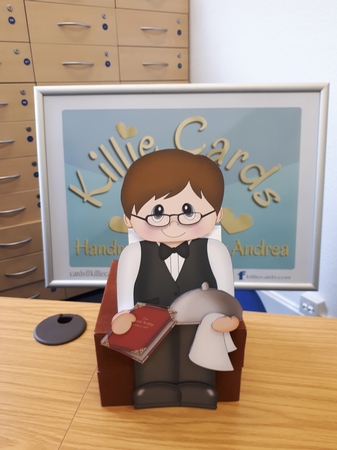 3D on the Shelf Card Kit - Posh Nosh Waiter Carter by Andrea McGill