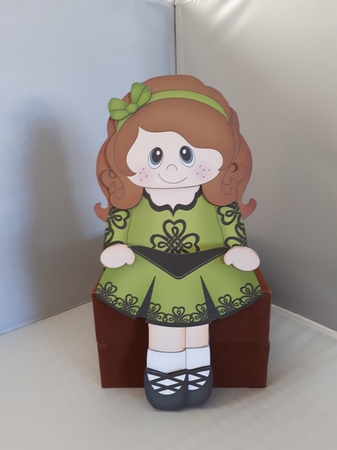 3D On the Shelf Card Kit - Little Irish Dancing Champion Ciara is going to the Ceili by Andrea McGill