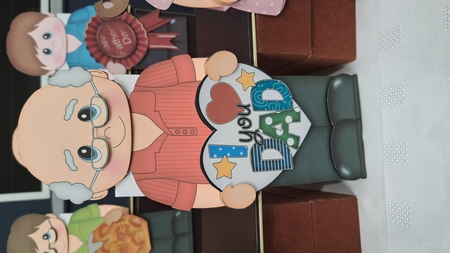 3D On the Shelf Card Kit - Dad Bertrams Heart by Andrea McGill