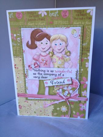 Friend Any Occasion Card with Decoupage by Andrea McGill