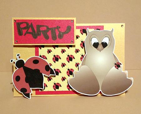 Big Feet Owl and Pal Digital Stamp and Papers by Andrea Plume