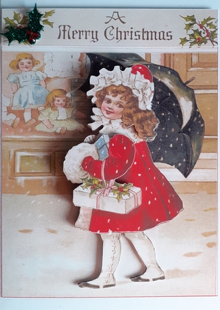 Vintage Christmas Girl by Andy George