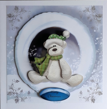 Christmas Bear 8x8 Mini Kit by Andy George