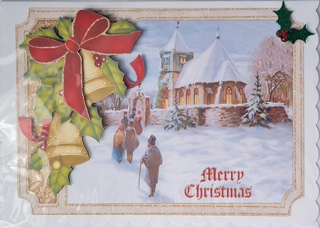 Vintage Christmas 2 Shaped Topper by Andy George