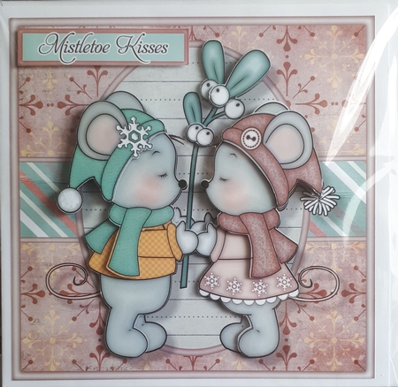 Happy Kissmas Mini Kit Cute Christmas Mice by Andy George