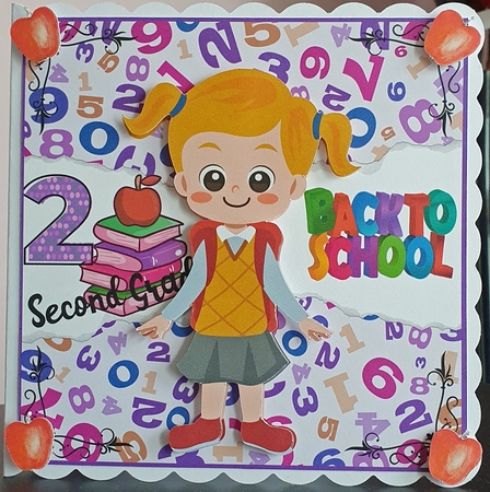 Back to School, girl 1 by Anet Kerry