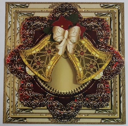Fancy Multi-Layered Christmas Square Topper 1 by Anette De Villiers