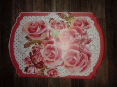 Stars and  roses on lace fold bracket card by Anette De Villiers