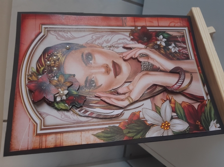 Art Deco Lady Emilia 4 Sheet Mini Kit Red by Anette De Villiers
