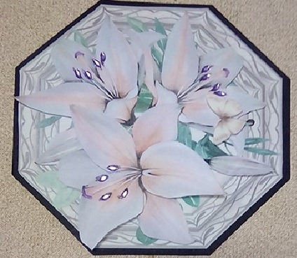 Beautiful Pink Lily Topper by Anette De Villiers