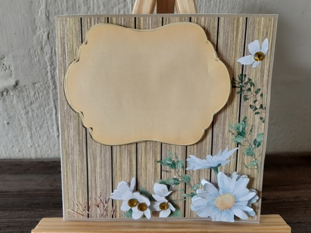 3 Floral wood card fronts/toppers(blank) 4 by Anette De Villiers