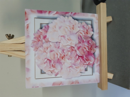 Pink Hydrangeas 8x8 by Anette De Villiers