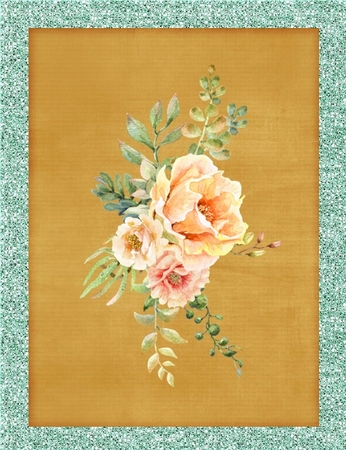 Spring Season ONE - Marlo Glitter Style A4 Backgrounds by Anette De Villiers