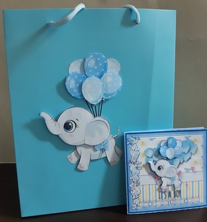 4, Gorgeous Bundle of Joy Baby Cards  by Anette De Villiers