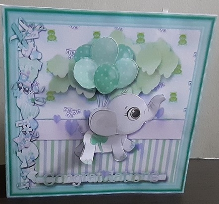 4, Gorgeous Bundle of Joy Baby Cards  by Anette De Villiers