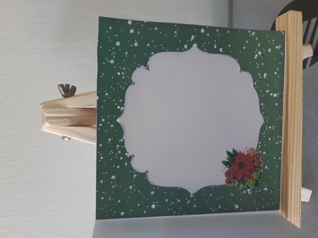 Christmas 3 Silver Edged Shaped Sentiment Tag 1 by Anette De Villiers