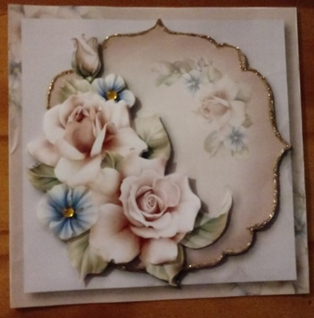Beautiful Cool Pink Roses 8x8 by Anette De Villiers