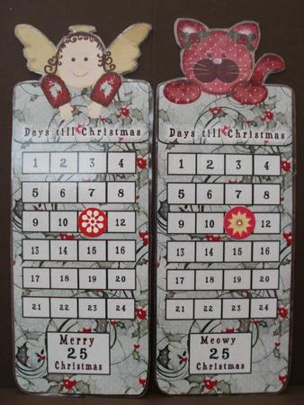 Advent Bookmarks Angel/cat by Angela Blackmore