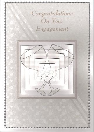 Engagement Card Beige by Angela Butters