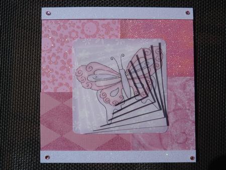 Fluttery Butterfly Twisted Pyramage Sheet by Angela Butters