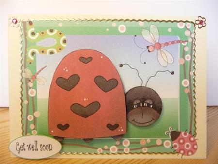 Got the Bug /get Well Soon Card by Angela Butters