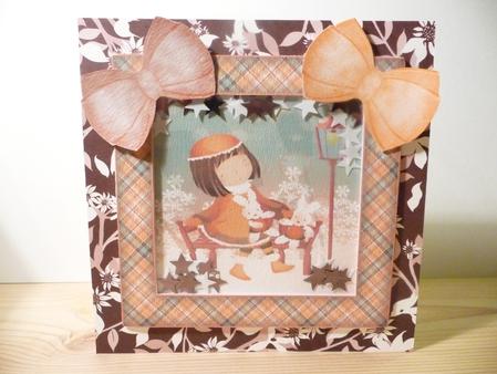 Daisy May Getting Ready for Christmas Shaker Card by Angela Butters