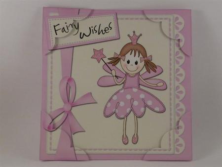 8 x 8 Fairy Twinkltoes and Lace Corner Topper by Angela Butters