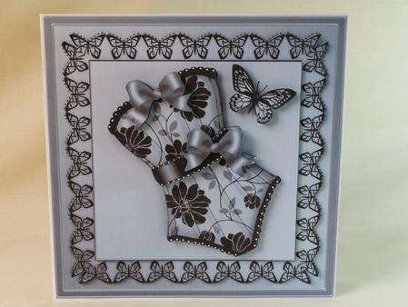 8 x 8 Elegant Boudoir Kit with 3D Decoupage by Angela Butters