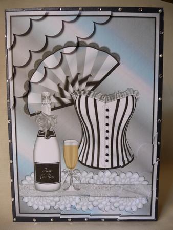 Just for You Silver Deckle Edge Stacker by Angela Butters