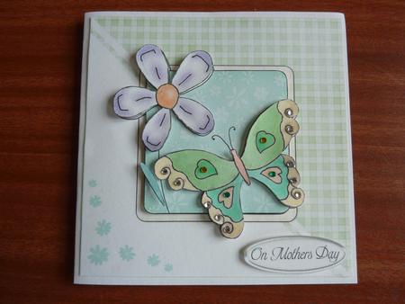 Butterfly Quick Card with Decoupage by Angela Butters