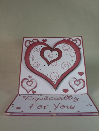 Bold Heart 5 Minute Easel Card by Angela Butters