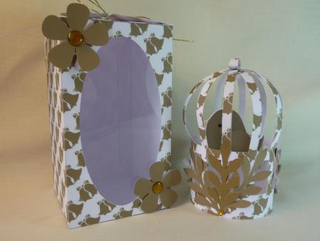 Gold Bells Birdcage by Angela Butters