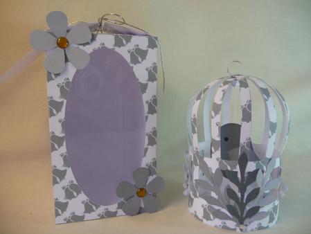 Silver Bells Birdcage by Angela Butters