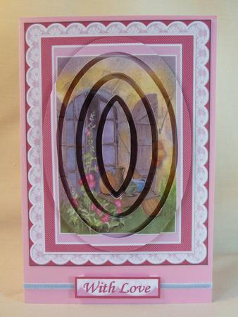 Mediterranean Window Concentric Pyramid Panel by Angela Butters